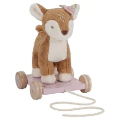 Little Dutch Pull Animal Deer - Pink - Fairy Garden Hot