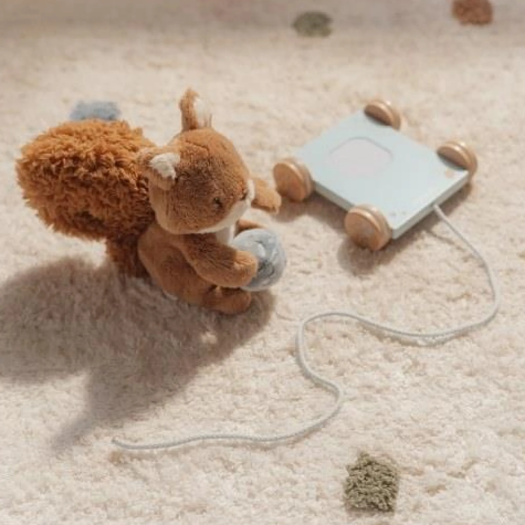 Little Dutch Pull Animal Squirrel - Blue - Forest Friends Sale