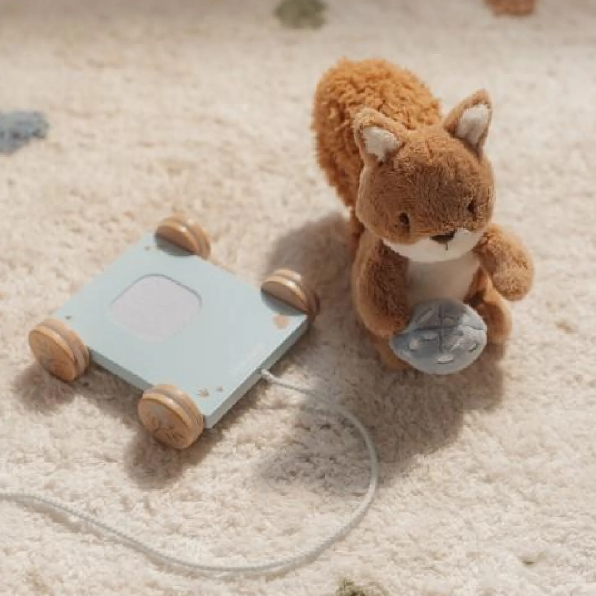 Little Dutch Pull Animal Squirrel - Blue - Forest Friends Sale