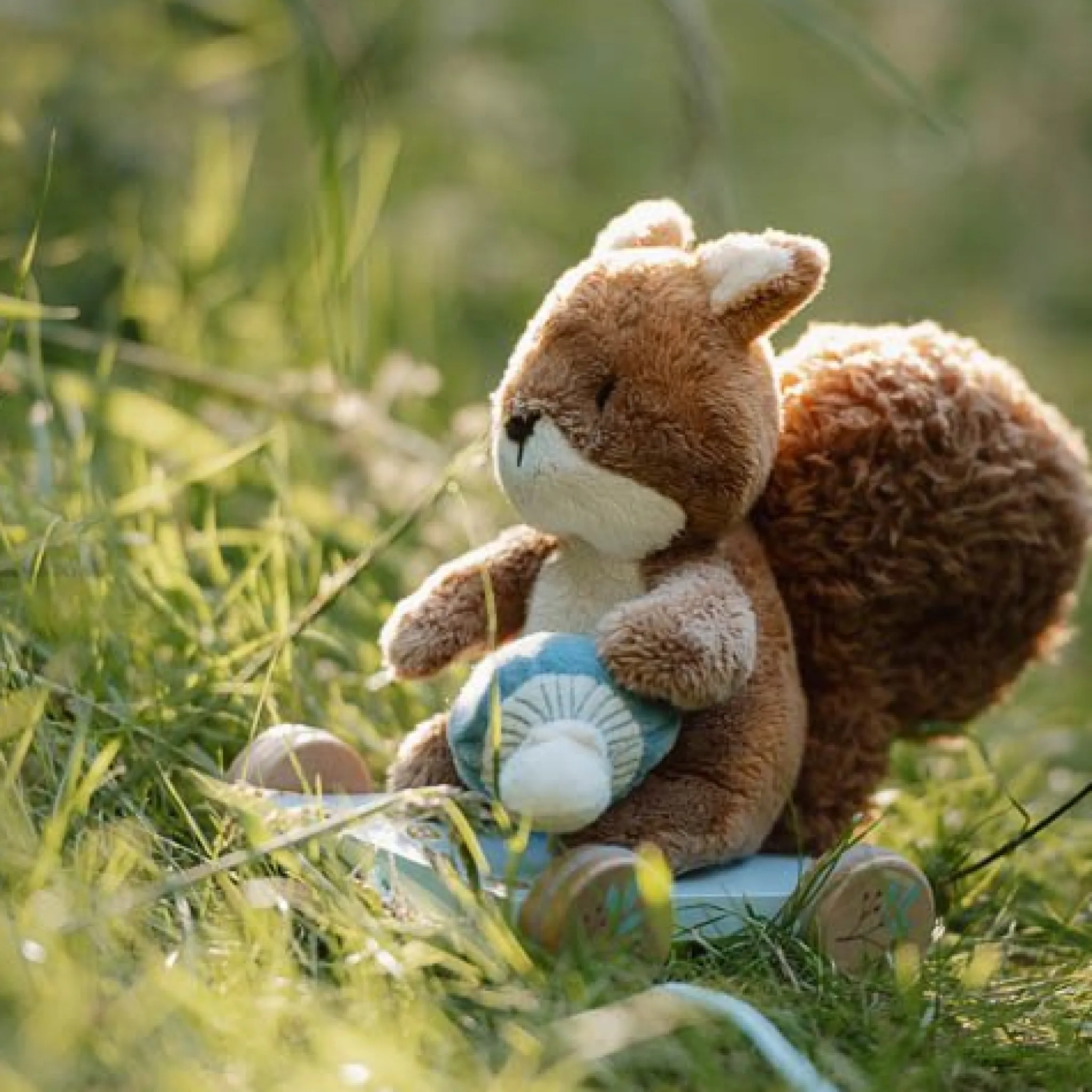 Little Dutch Pull Animal Squirrel - Blue - Forest Friends Sale