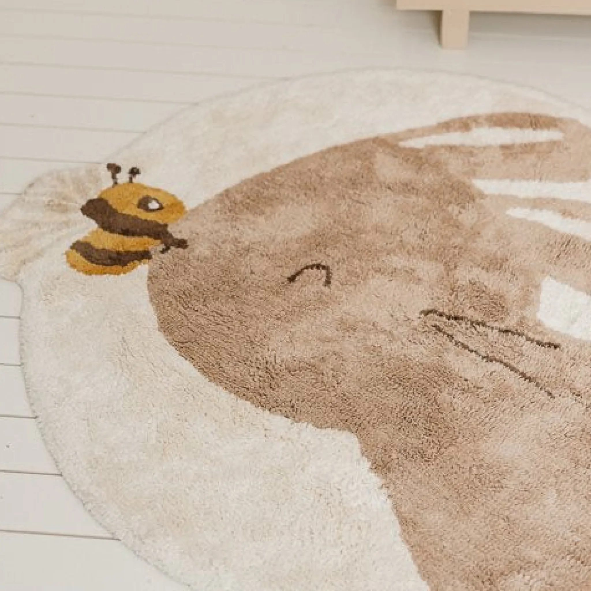 Little Dutch Rabbit rug - Beige Discount
