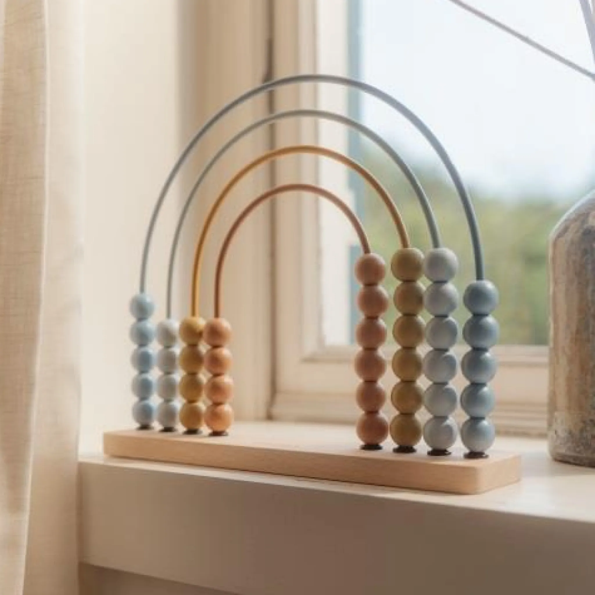 Little Dutch Rainbow abacus - Blue - Forest Friends Clearance