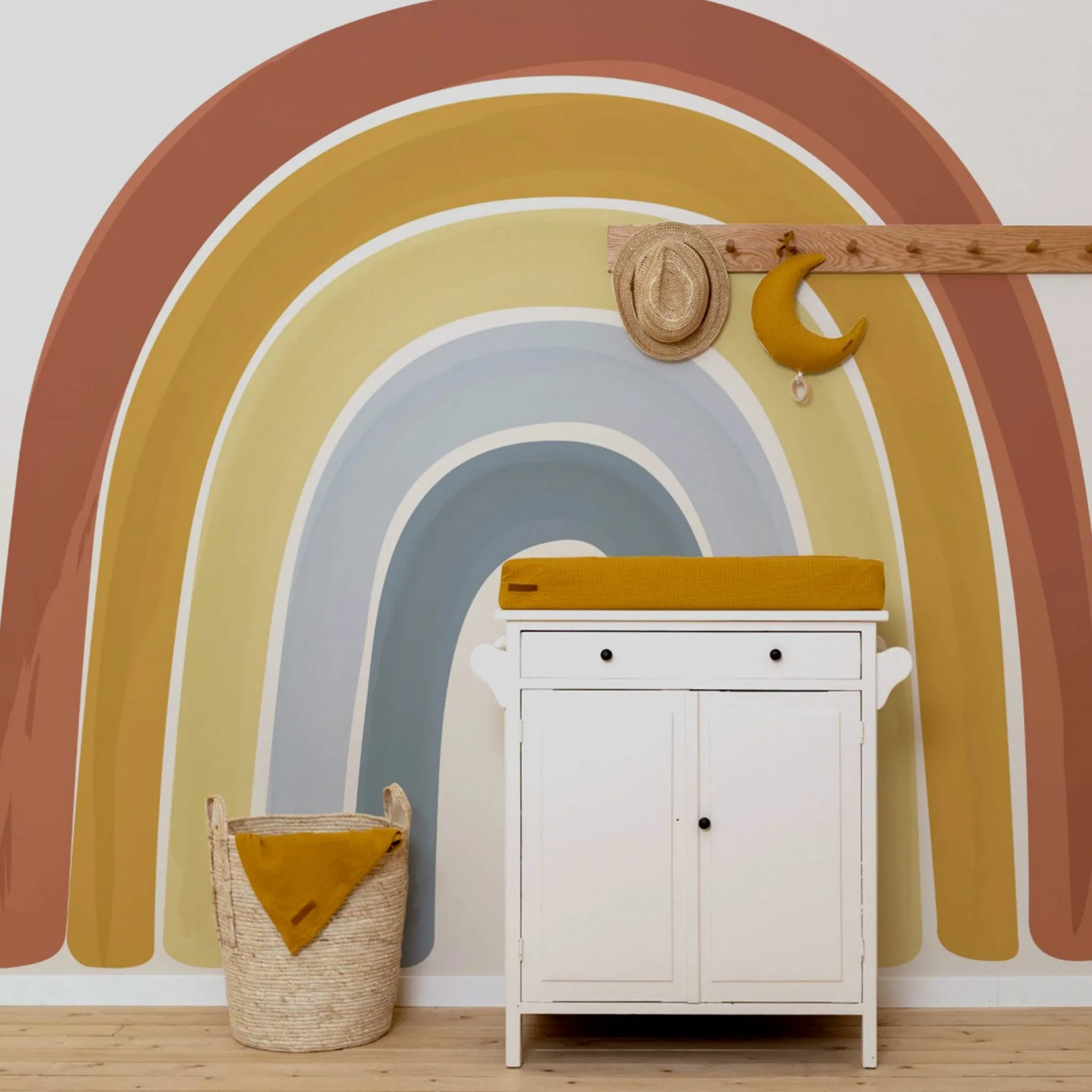 Little Dutch Rainbow Non-Woven Wallpaper - 300 x 280 cm Discount