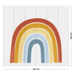 Little Dutch Rainbow Non-Woven Wallpaper - 300 x 280 cm Discount