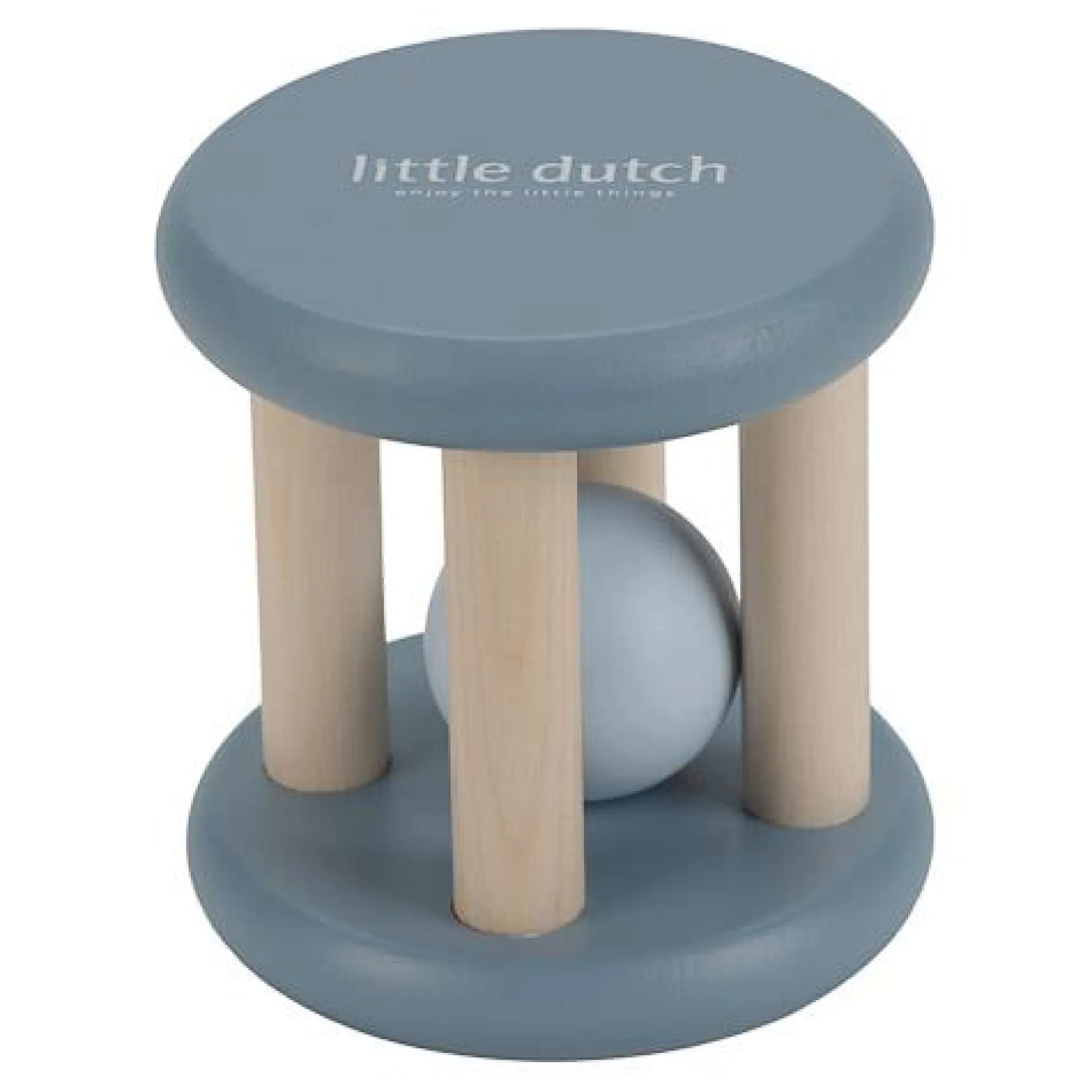 Little Dutch Rattle roller - Blue - Forest Friends Outlet