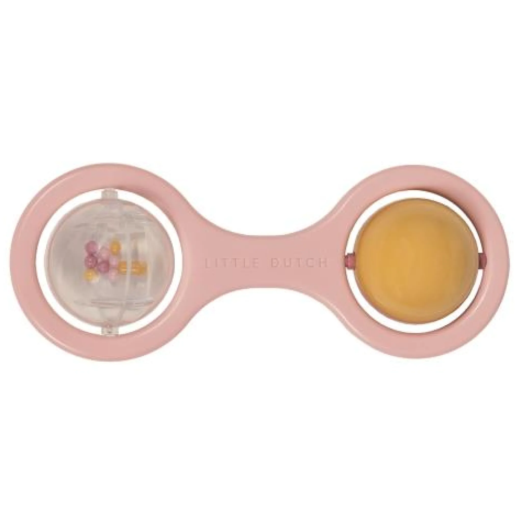 Little Dutch Rattle with balls - Pink - Essentials New
