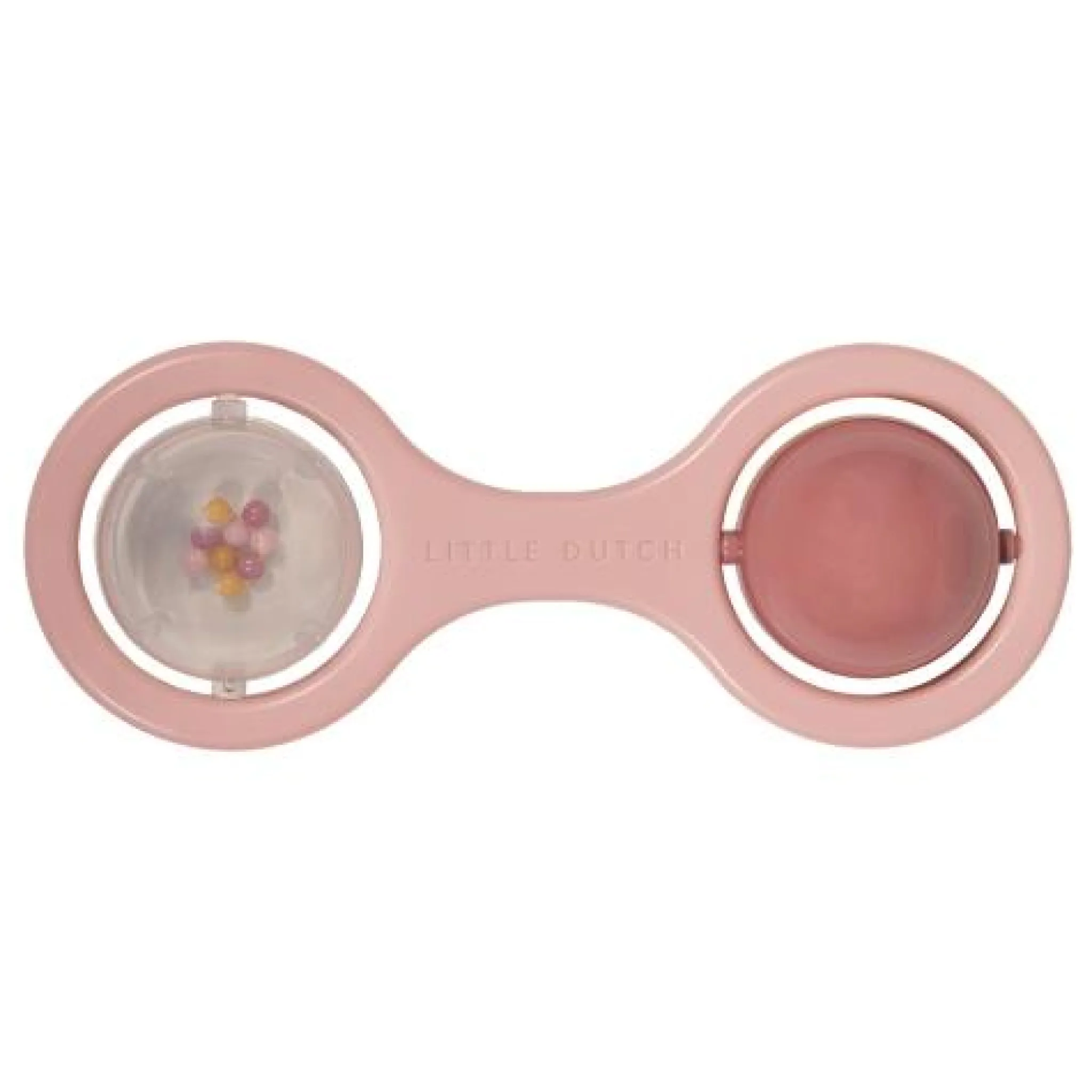 Little Dutch Rattle with balls - Pink - Essentials New