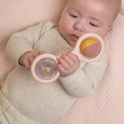 Little Dutch Rattle with balls - Pink - Essentials New