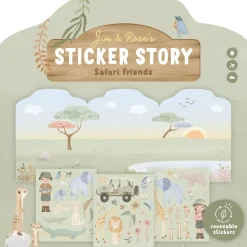 Little Dutch Reusable sticker book - Jim and Rosa Best