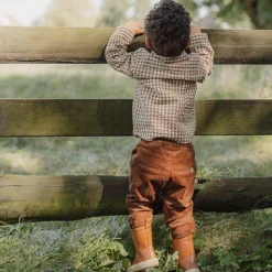 Little Dutch Ribbed Pants - Brown - Little Farm Sale