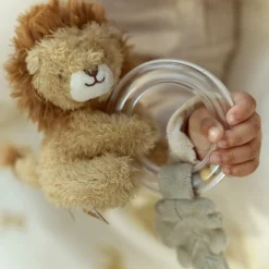Little Dutch Ring Rattle Lion - Yellow Clearance