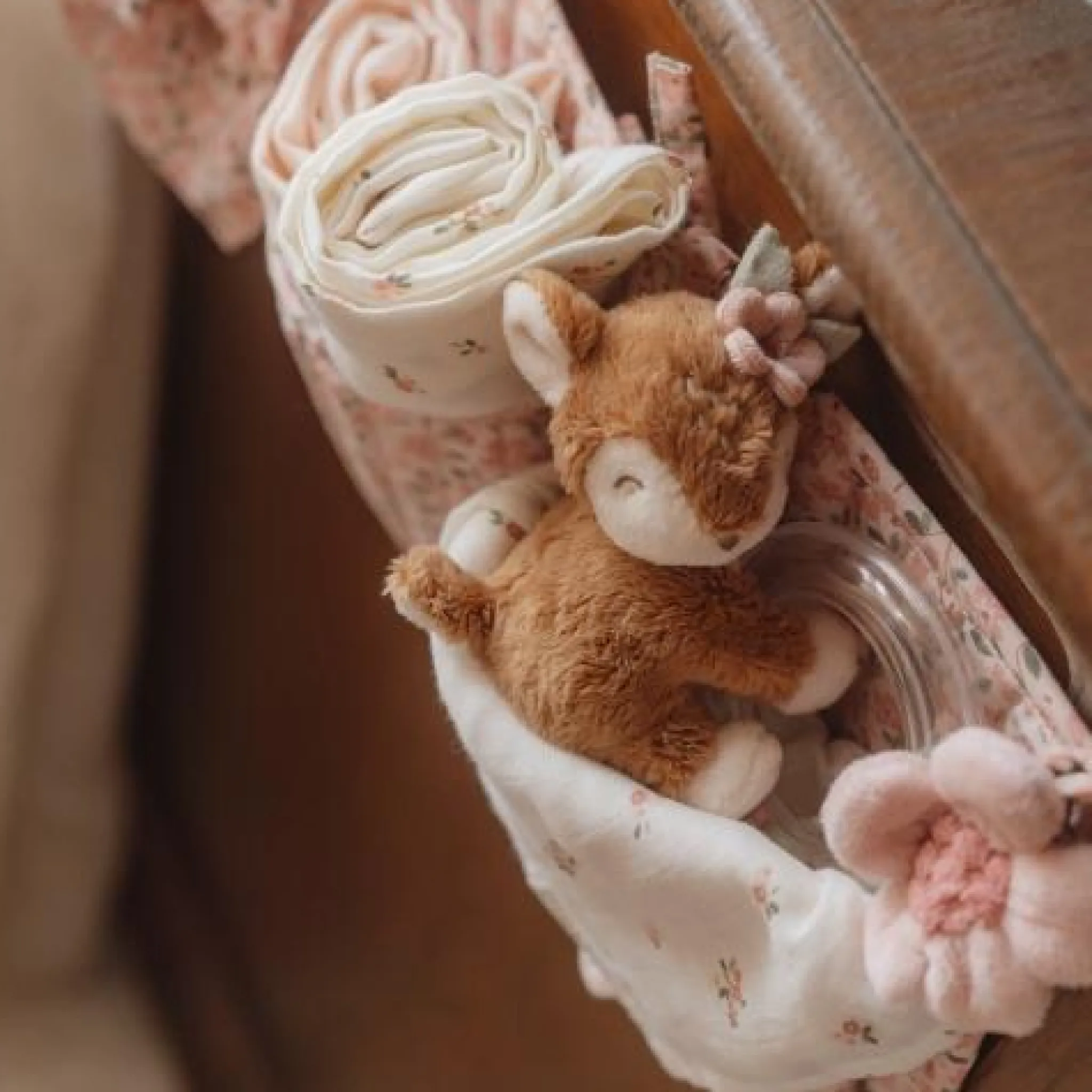 Little Dutch Ring Rattle - Pink - Fairy Garden New