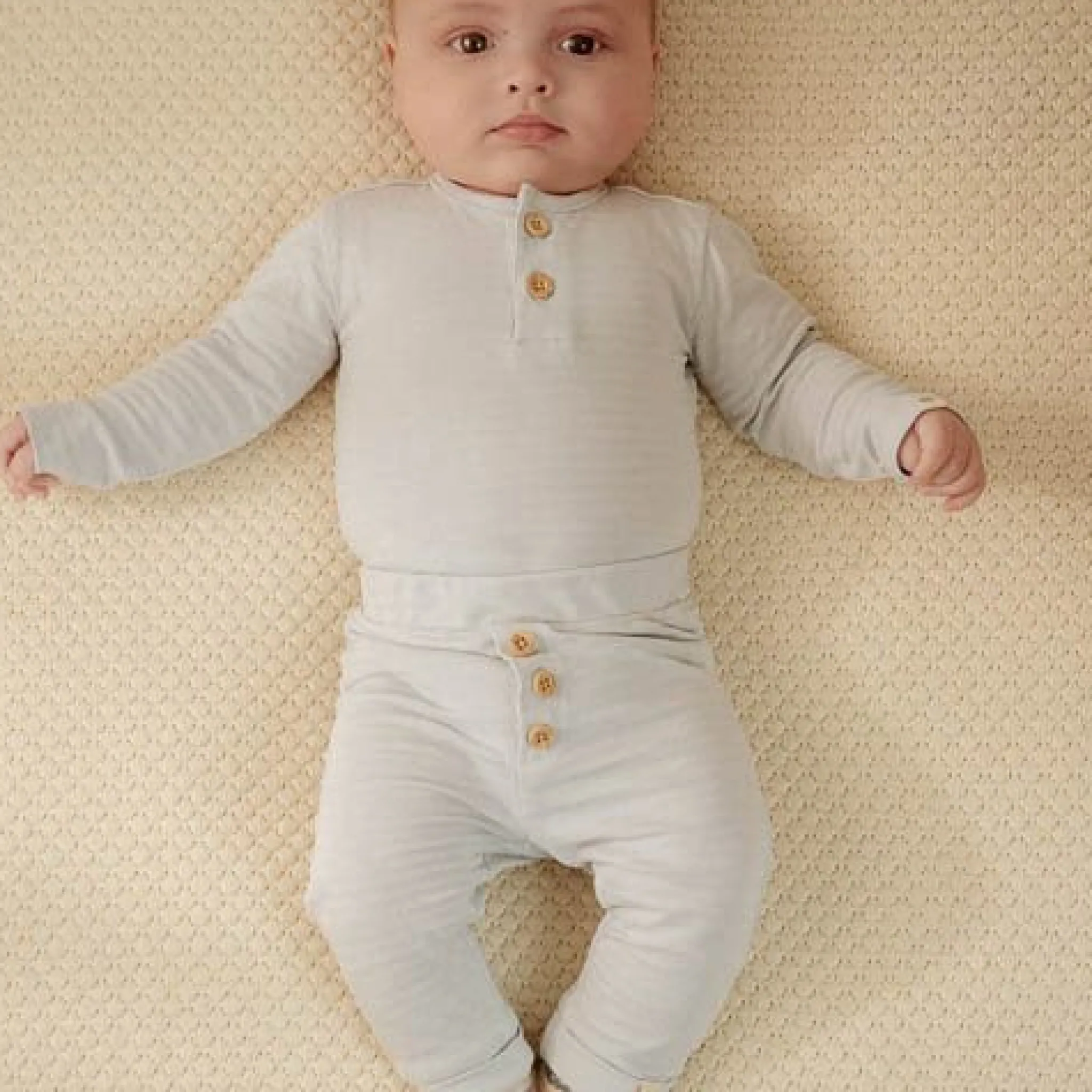 Little Dutch Romper long sleeve - Blue - Forest Friends Outlet