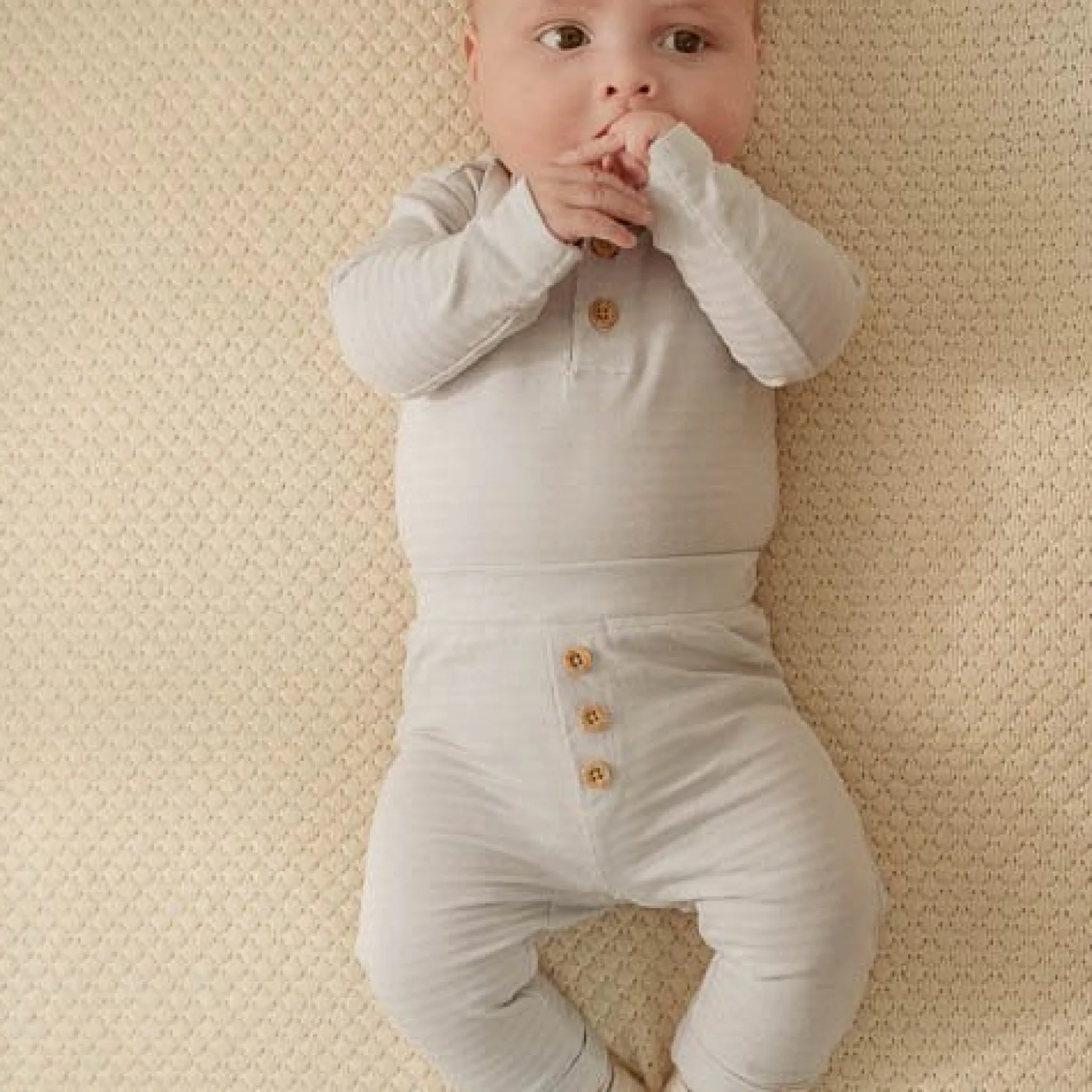 Little Dutch Romper long sleeve - Blue - Forest Friends Outlet