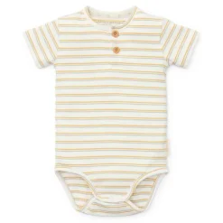 Little Dutch Romper short sleeve - Multicolored - Little Farm - Stripe Outlet
