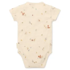 Little Dutch Romper short sleeve - Sand - Forest Friends Best