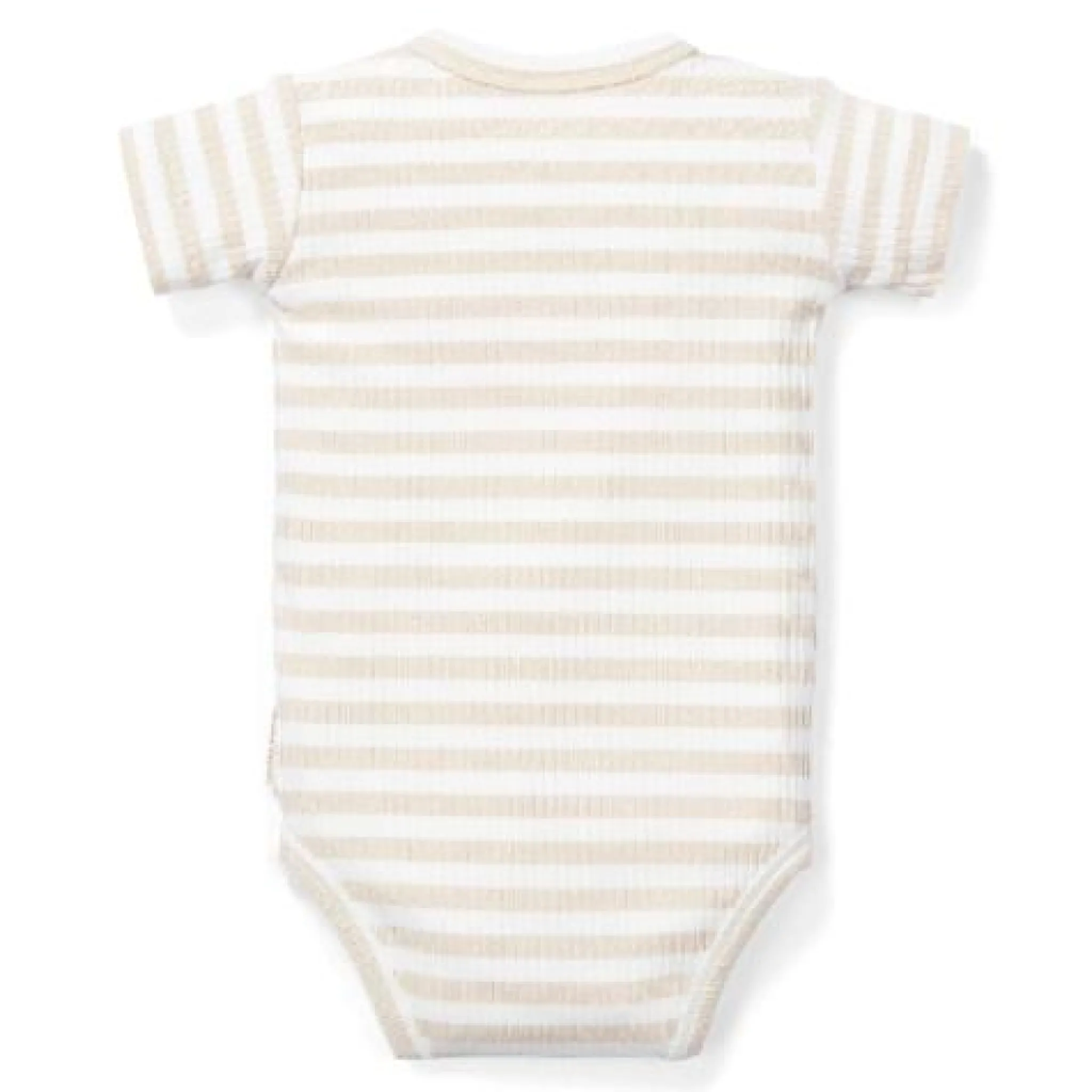 Little Dutch Romper Short Sleeve - Sand - Newborn Naturals New