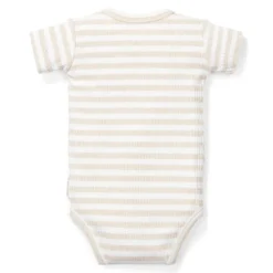 Little Dutch Romper Short Sleeve - Sand - Newborn Naturals New