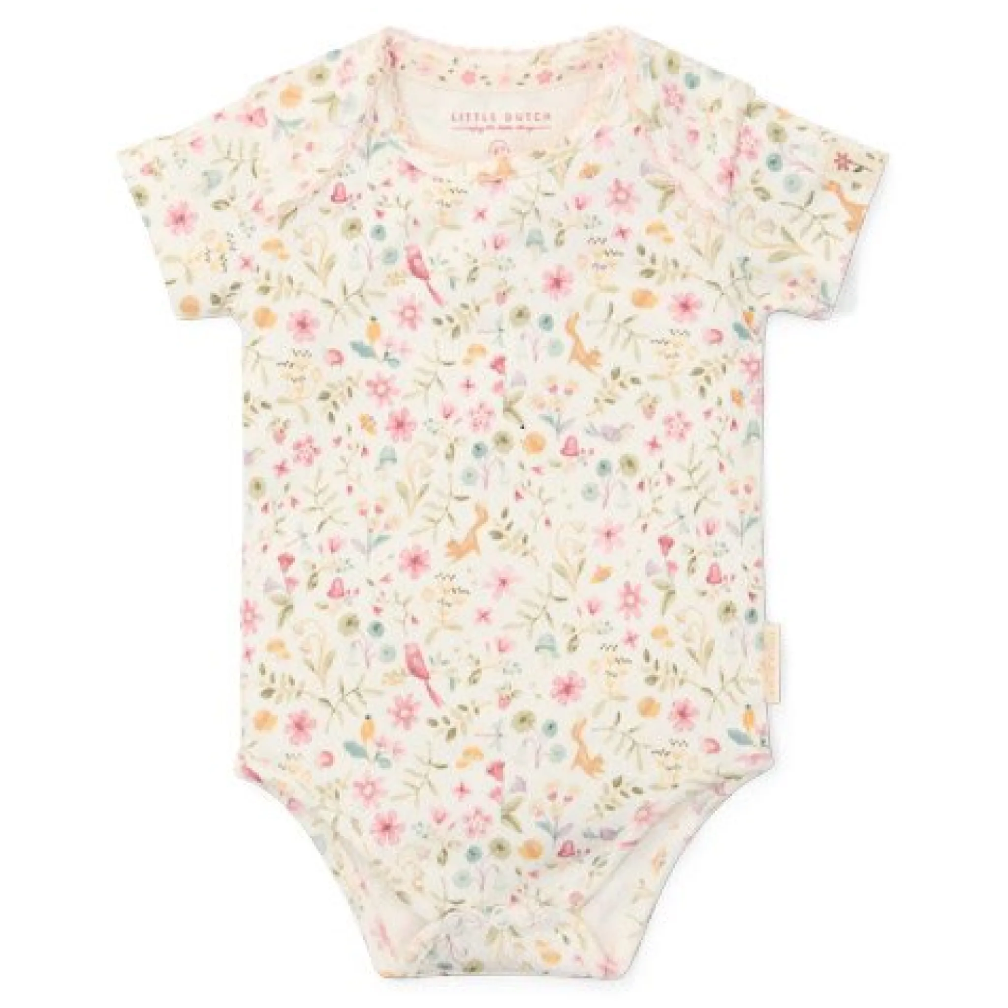 Little Dutch Romper short sleeve - White - Fairy Garden Discount
