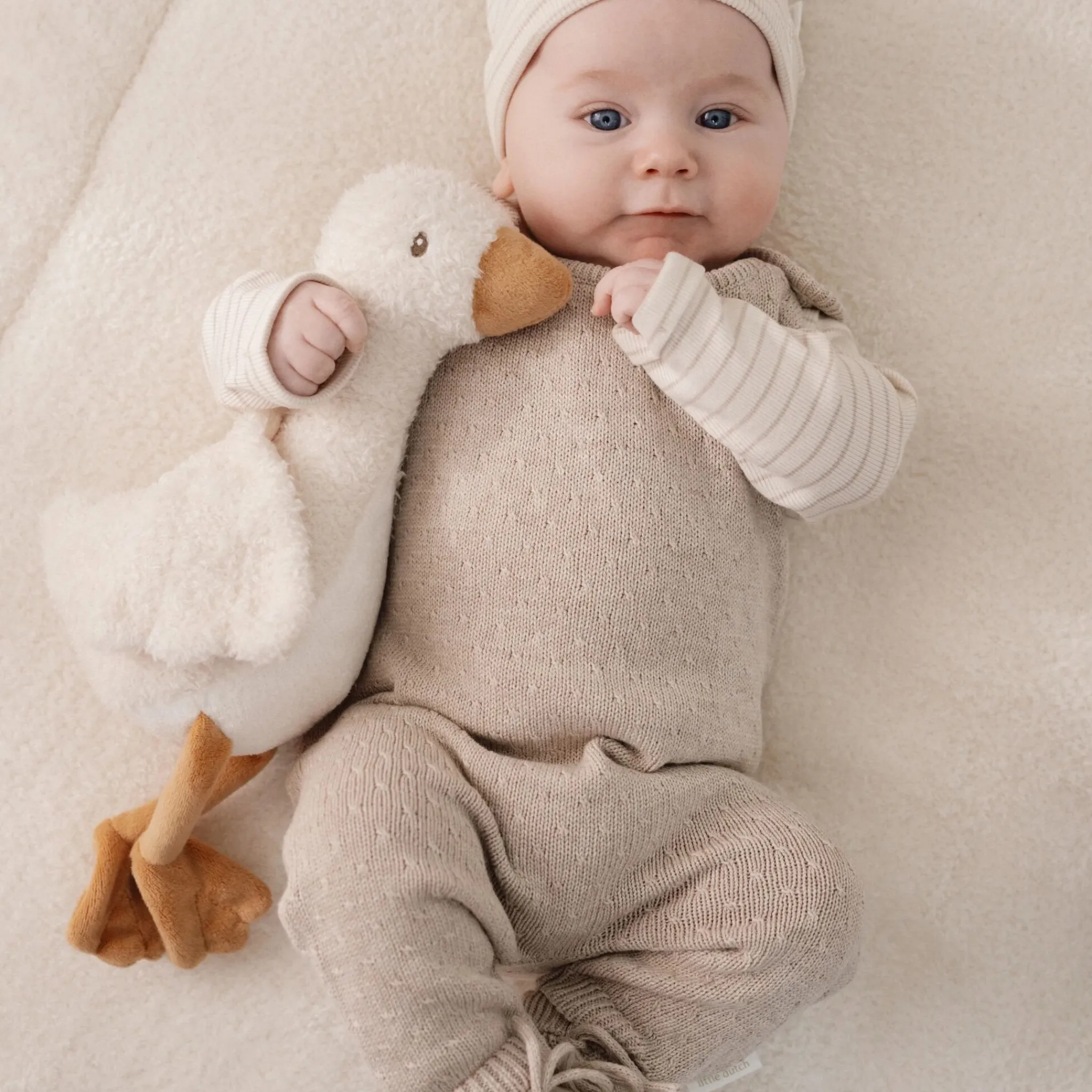 Little Dutch Rompersuit - Knitted - Beige - Newborn Naturals Best