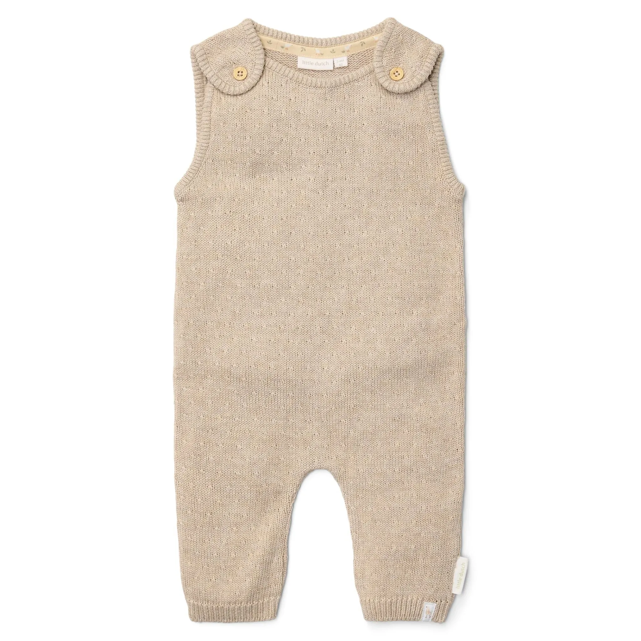 Little Dutch Rompersuit - Knitted - Beige - Newborn Naturals Best
