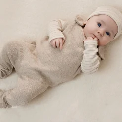 Little Dutch Rompersuit - Knitted - Beige - Newborn Naturals Best