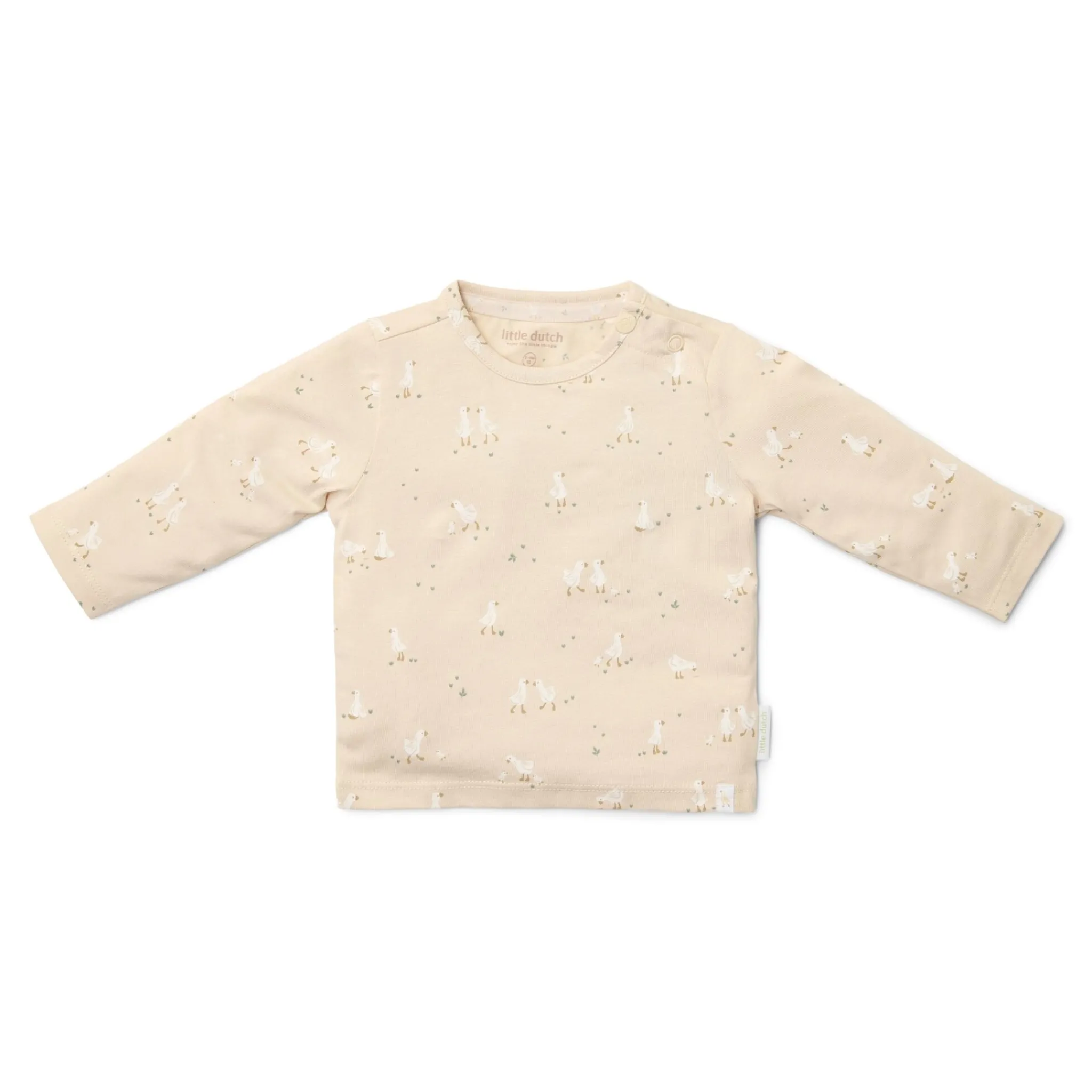 Little Dutch Shirt long sleeve - Beige - Newborn Naturals - Little Goose Discount