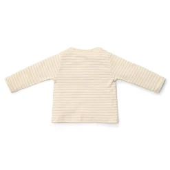 Little Dutch Shirt long sleeve - Beige - Newborn Naturals - Stripe Best