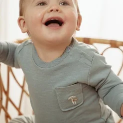 Little Dutch Shirt long sleeve - Blue - Forest Friends Clearance