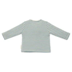 Little Dutch Shirt long sleeve - Blue - Forest Friends - Stripe New