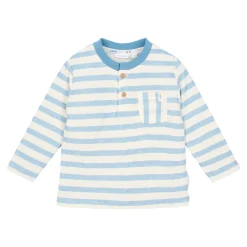 Little Dutch Shirt long sleeve - Blue - Steel Blue Stripe Sale