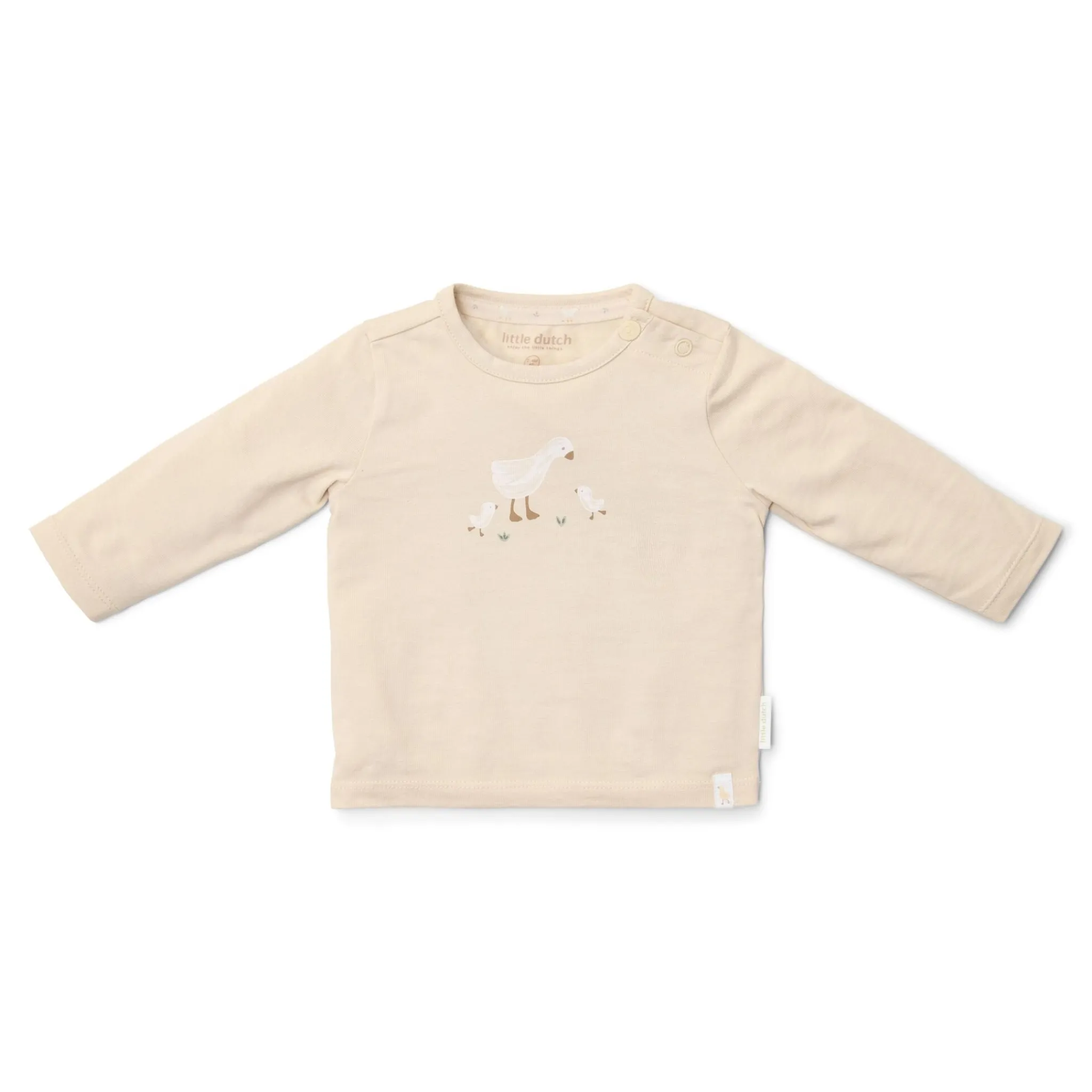 Little Dutch Shirt long sleeve - Sand - Newborn Naturals - Little Goose Hot