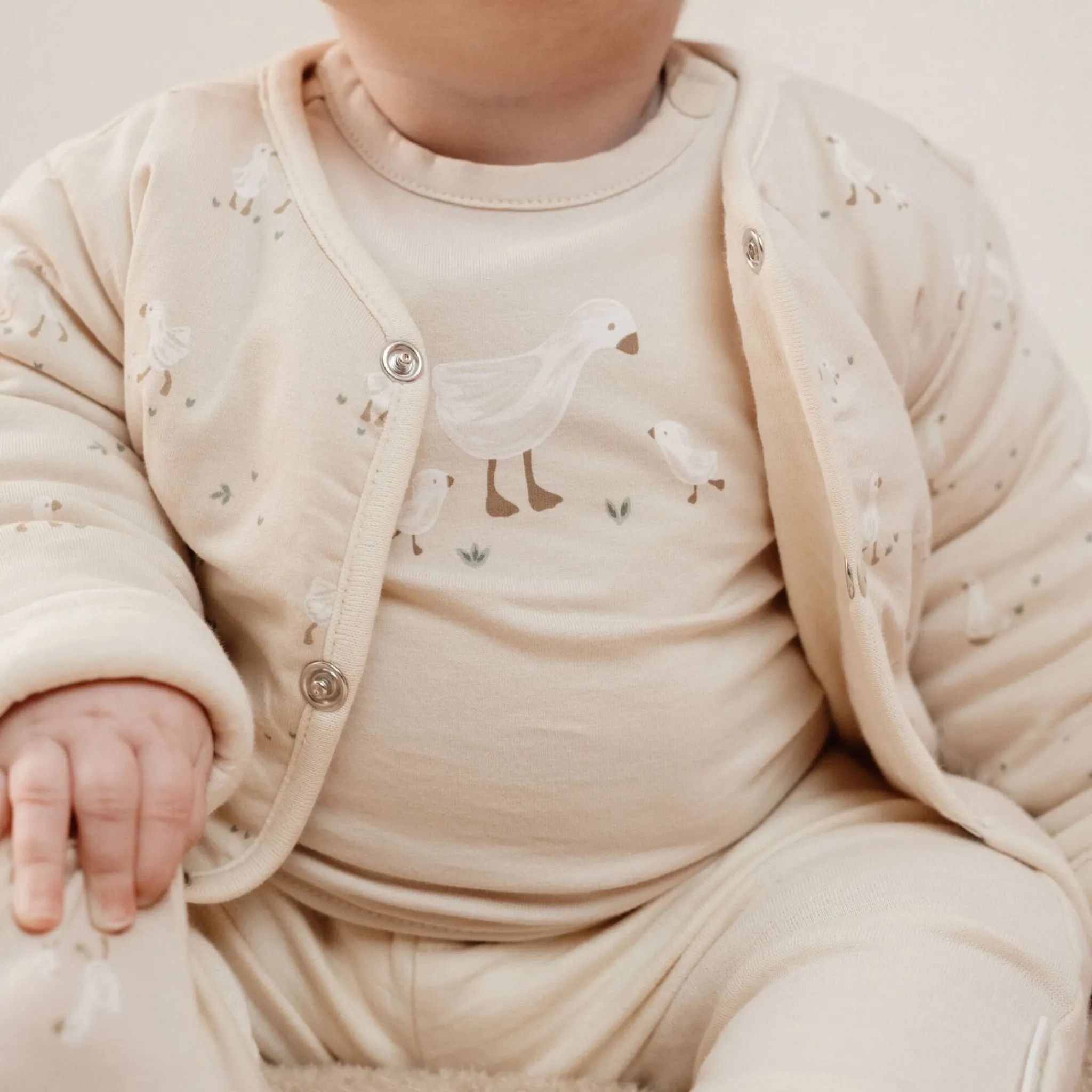 Little Dutch Shirt long sleeve - Sand - Newborn Naturals - Little Goose Hot