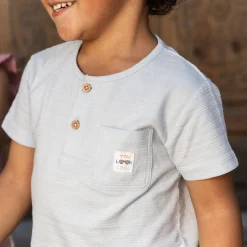 Little Dutch Shirt short sleeve - Blue Discount