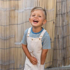 Little Dutch Shirt short sleeve - Blue - Indigo Sand Stripe Discount