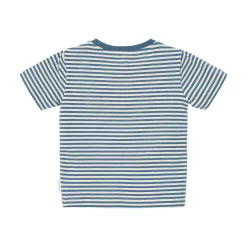 Little Dutch Shirt short sleeve - Blue - Indigo Sand Stripe Discount