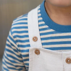 Little Dutch Shirt short sleeve - Blue - Indigo Sand Stripe Discount