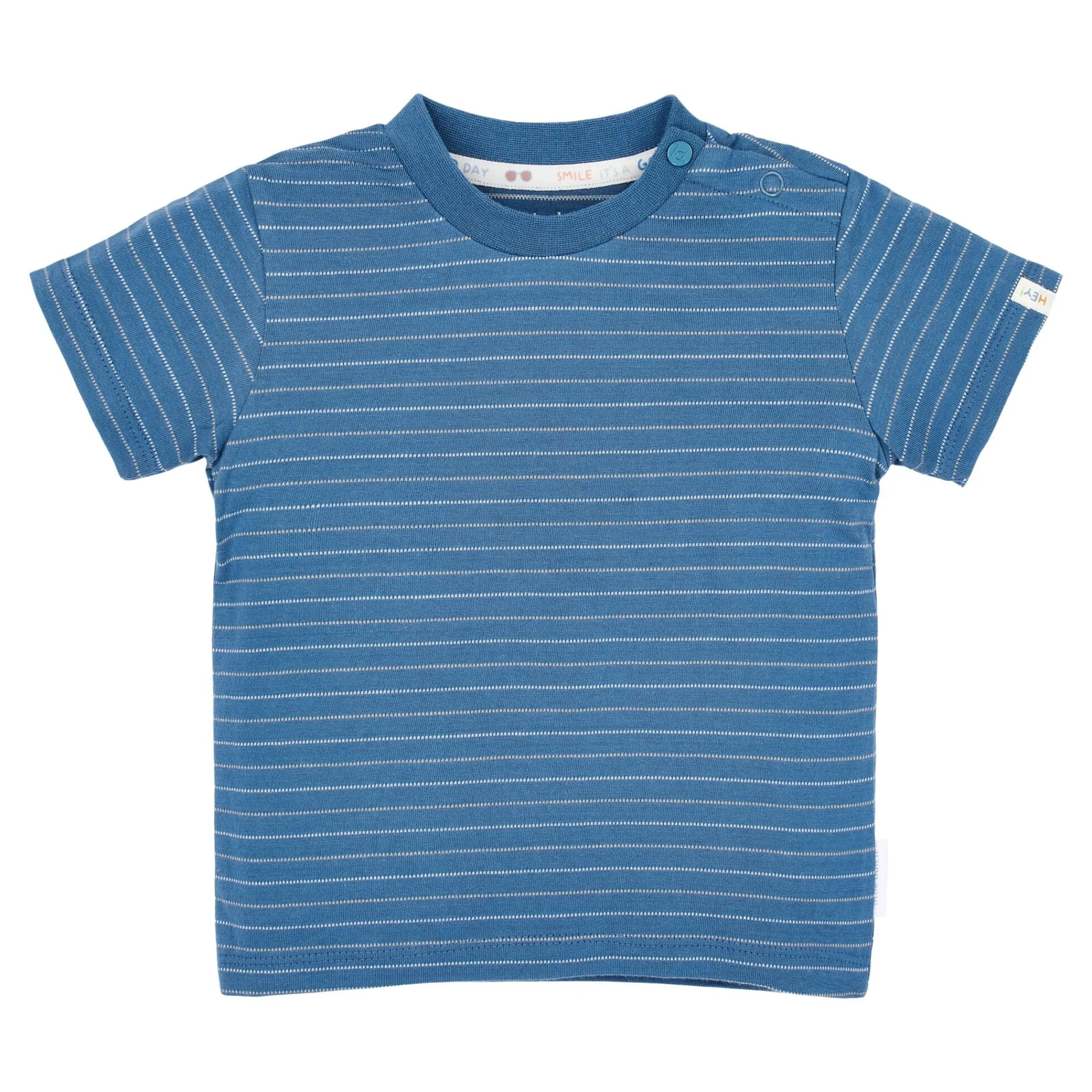 Little Dutch Shirt short sleeve - Blue - Indigo Stripe New