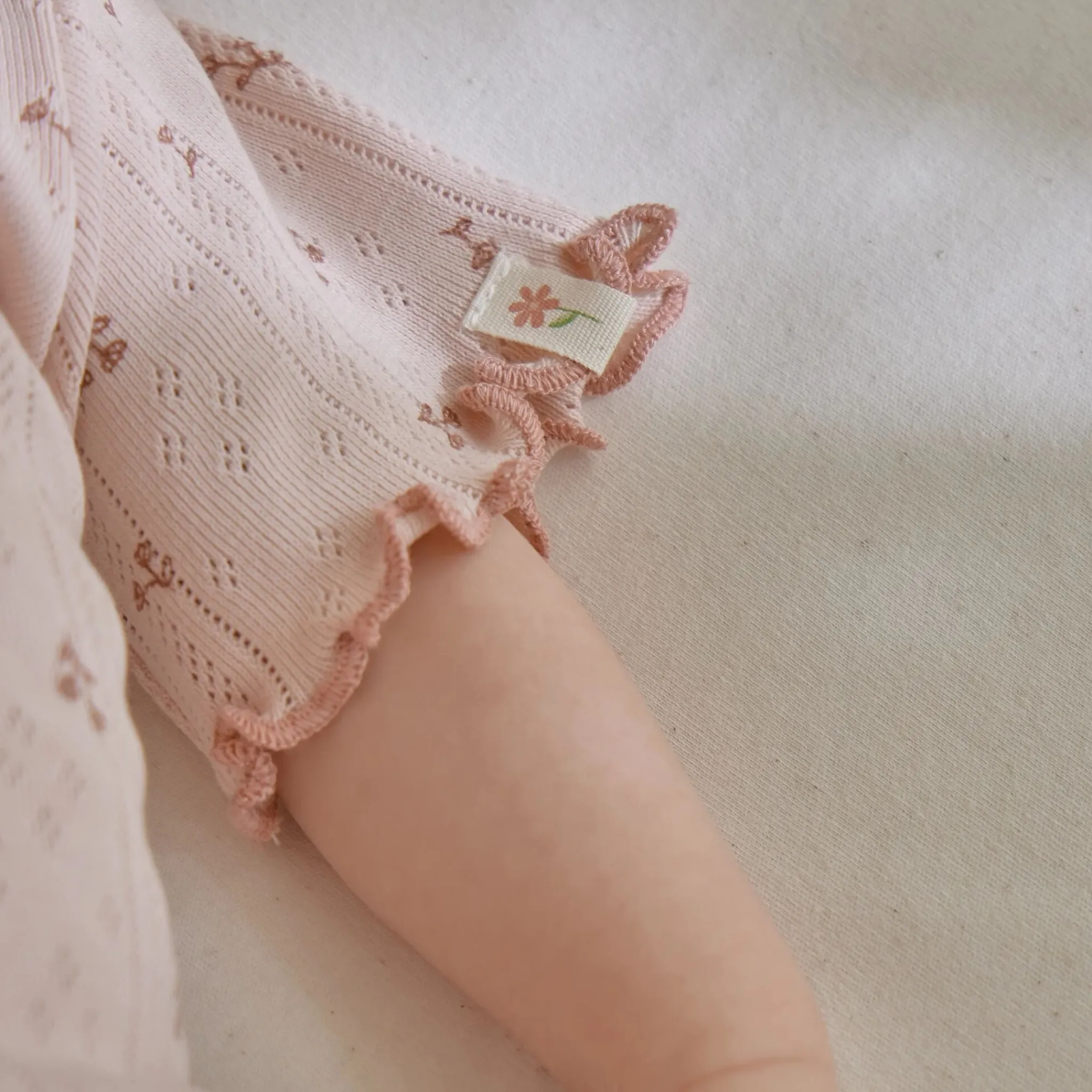 Little Dutch Shirt short sleeve - Pink - Fairy Flowers Hot