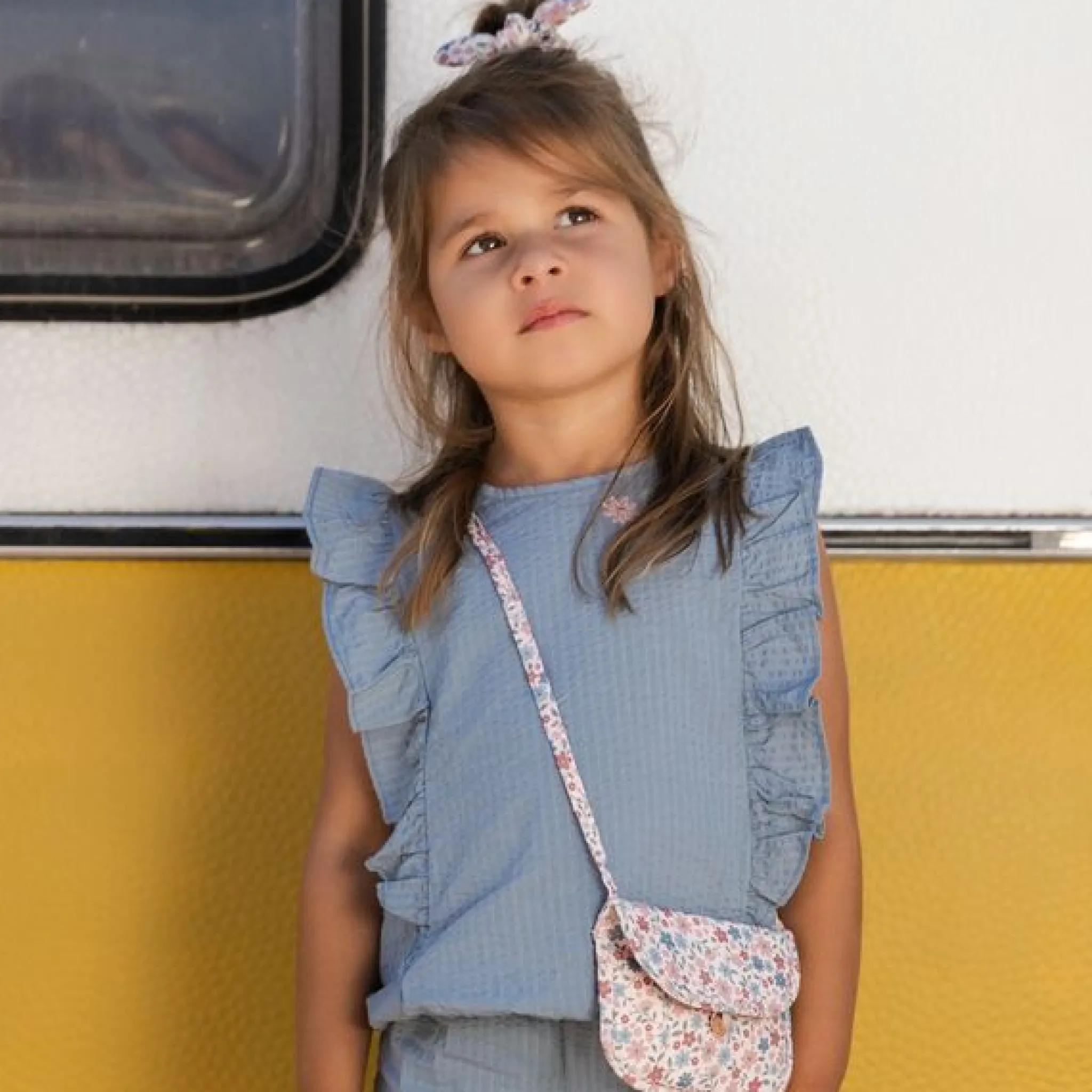 Little Dutch Shirt sleeveless - Blue Sale