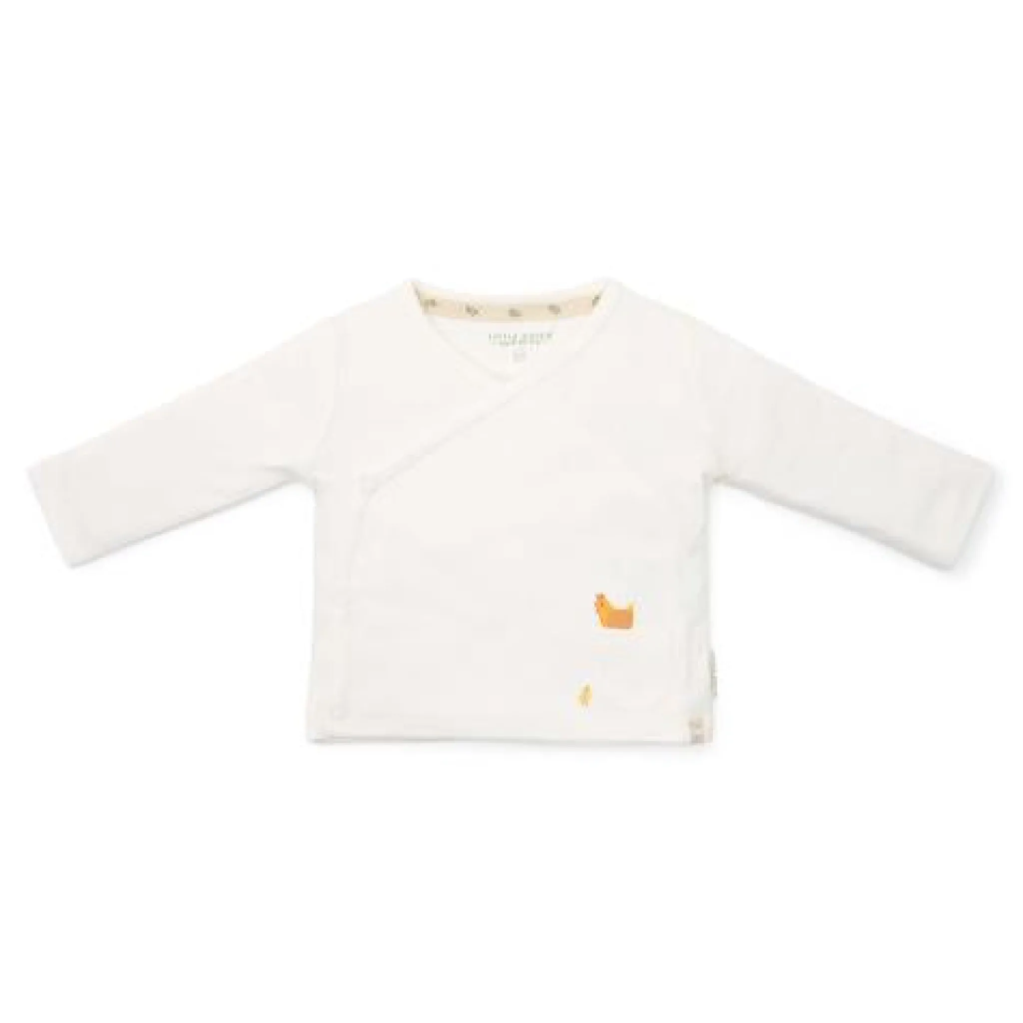 Little Dutch Shirt wrap long sleeve - White - Little Farm - Print