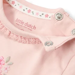 Little Dutch Short sleeve romper - Pink Discount