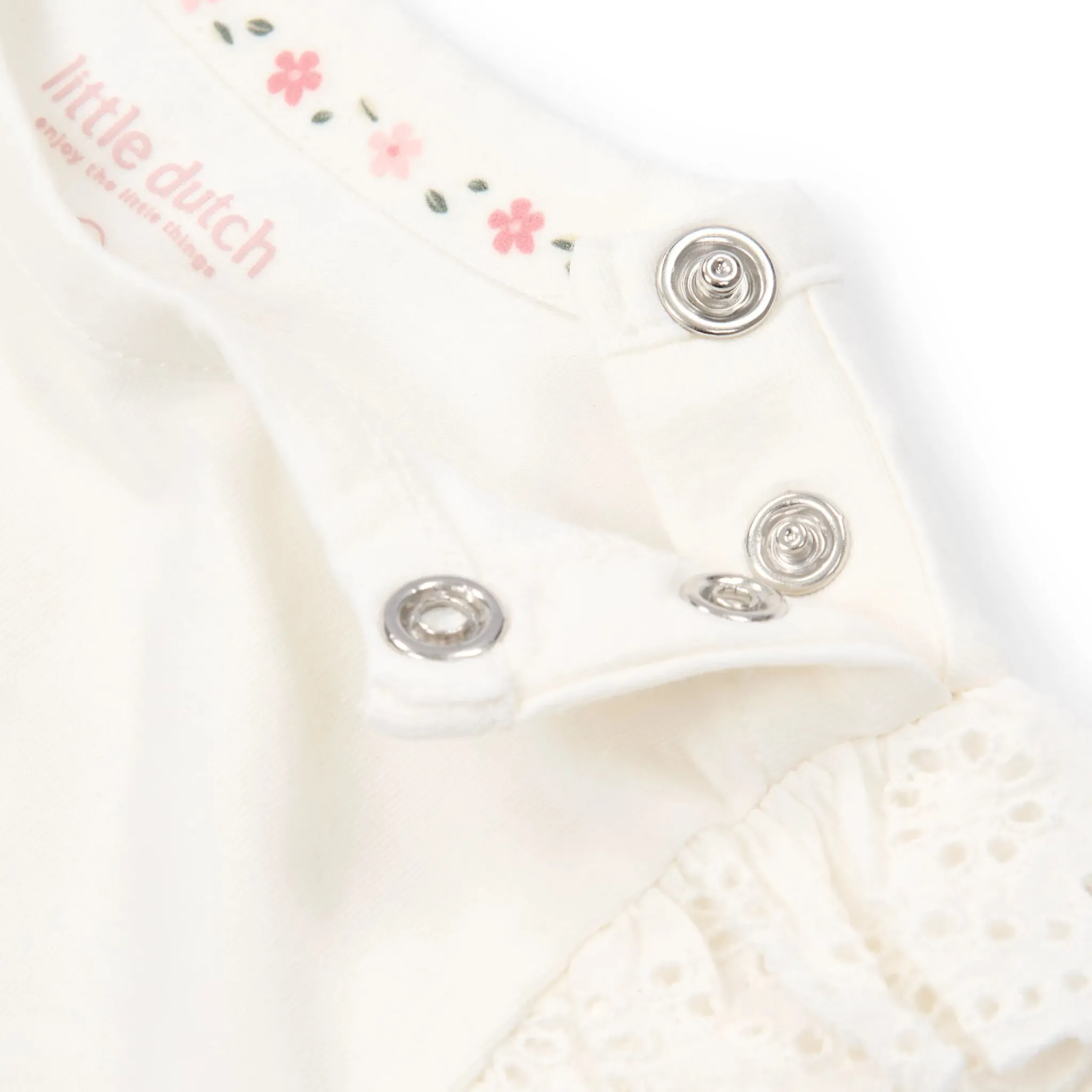 Little Dutch Short sleeve shirt - White - Flowers Sale