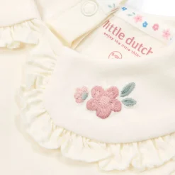 Little Dutch Short sleeve shirt with collar - White
