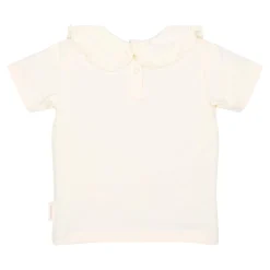 Little Dutch Short sleeve shirt with collar - White