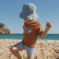 Little Dutch Short sleeve swim shirt - Brown Clearance