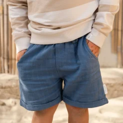 Little Dutch Shorts linen - Blue Clearance