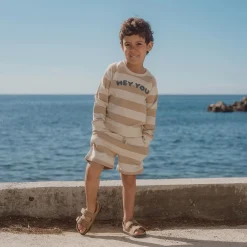 Little Dutch Shorts - Sand - Biscuit Stripe