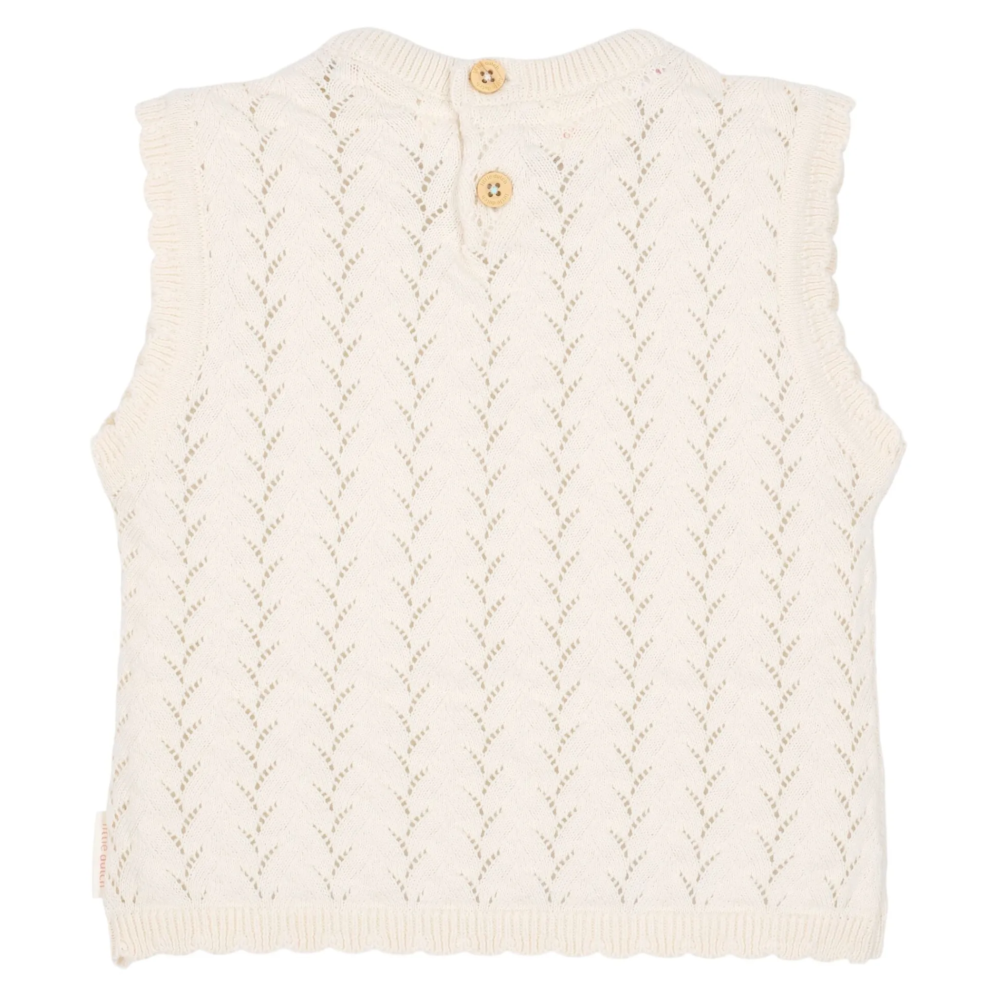 Little Dutch Singlet knitted - White