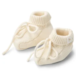 Little Dutch Slippers - White - Newborn Naturals Clearance